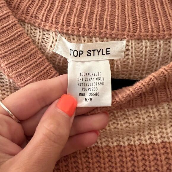 Women’s Striped Sweater M - Picture 2 of 2